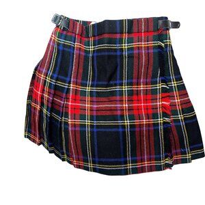 Highland Home Industries Scotland Red Stewart tartan Plaid wool Girls Ki…